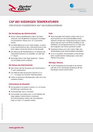 Gyvlon CAF Niedrige Temperaturen