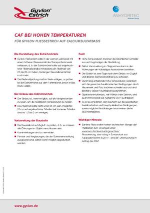 Gyvlon CAF Hohe Temperaturen